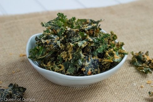 Spicy Raw Kale Chips