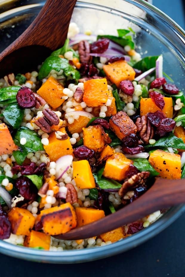 Autumn Pearl Couscous Salad with Roasted Butternut Squash