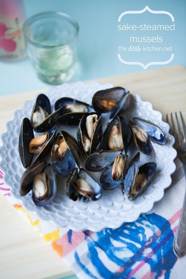 Sake-Steamed Mussels