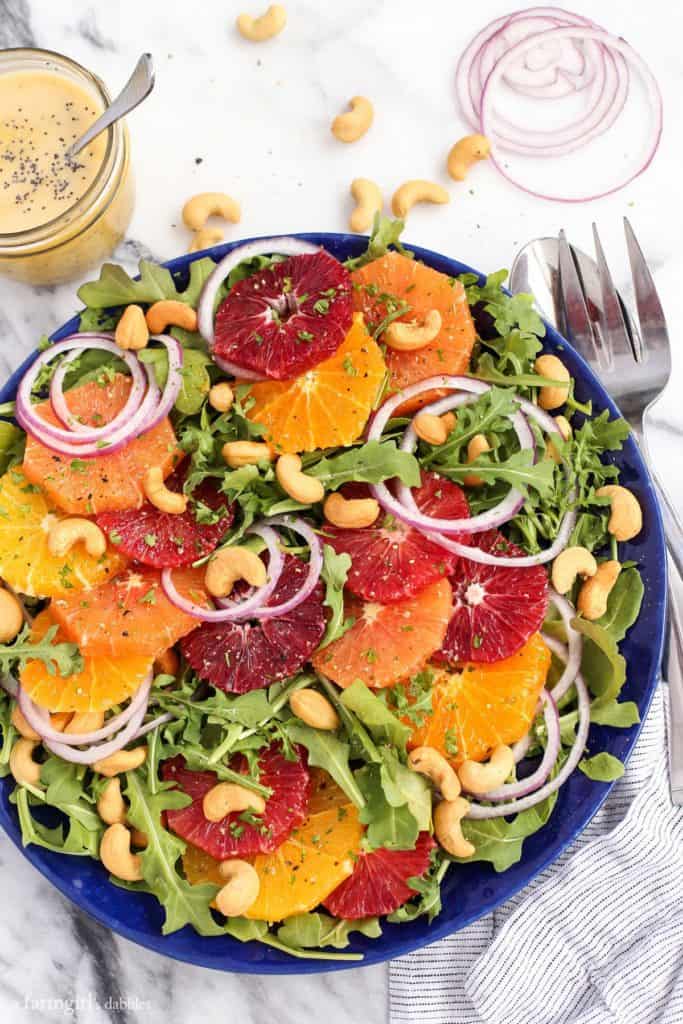 Citrus Salad with Orange Poppy Seed Dressing