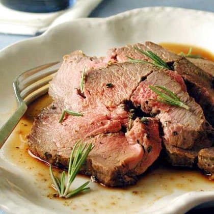 Leg of Lamb with Herbs and Mustard