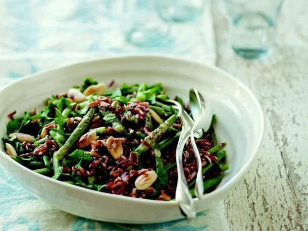 Green Bean, Red Rice, and Almond Salad from ‘The French Market Cookbook