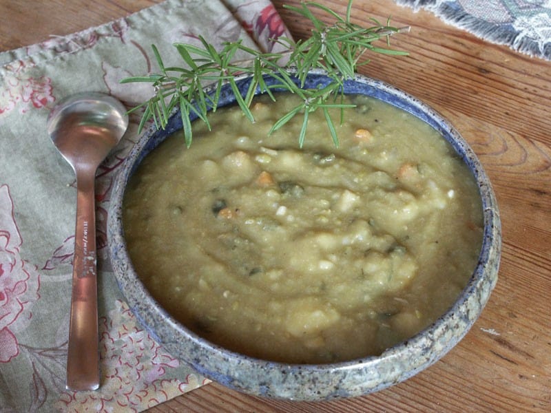 Split Pea and Rosemary Soup