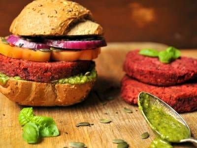 Southwestern Inspired Red Robin Veggie Hamburger