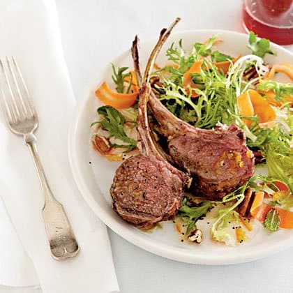 Rack of Lamb with Carrot Salad