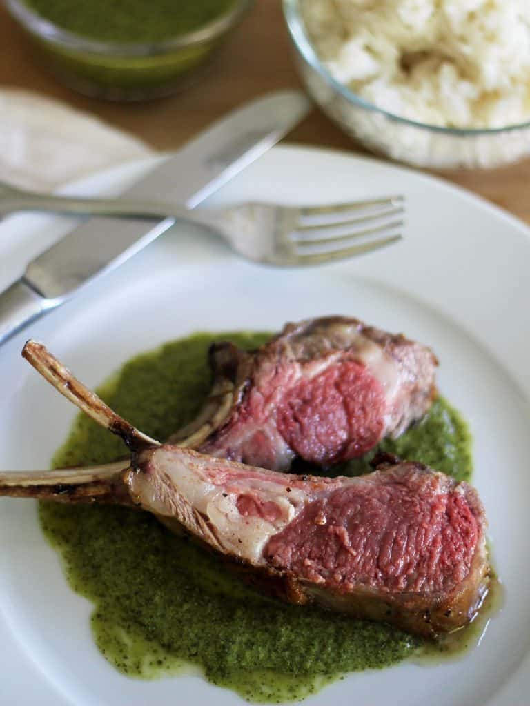 Lamb Chops with Green Curry