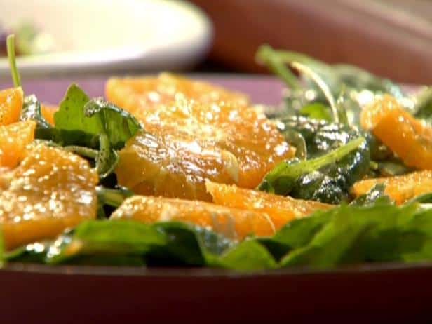 Spinach and Arugula Salad with Orange