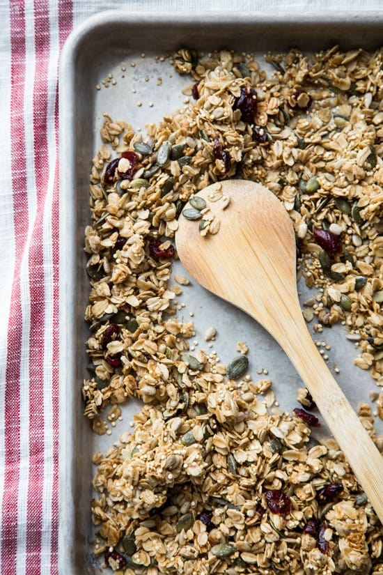 nut-free granola with harvest flavors