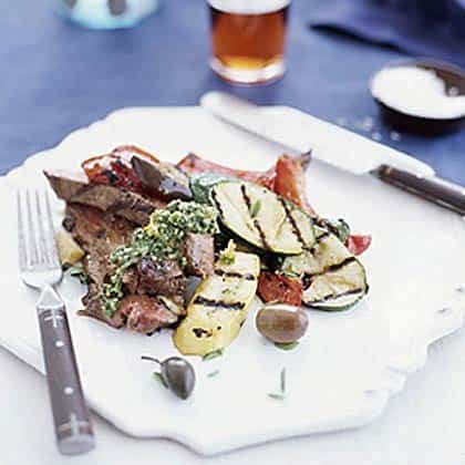 Grilled Leg of Lamb with Mint Gremolata