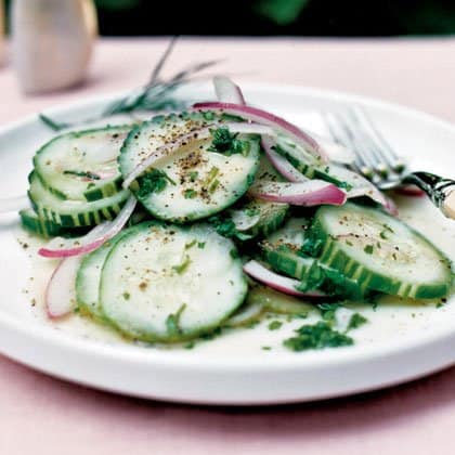 Cucumbers and Onions