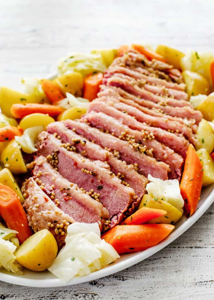 Immediate Pot Corned Beef and Cabbage