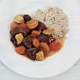 Lamb Tagine with Prunes, Apricots, and Veggies