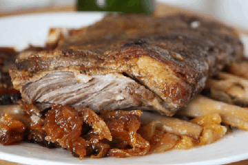 Braised Lamb Ribs with Apricots and Onions