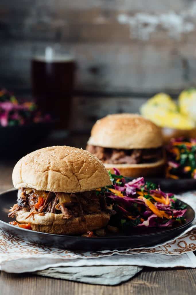 slow-cooker maple chipotle barbeque beef