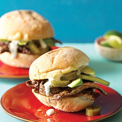 Chile and Lime Steak Tortas