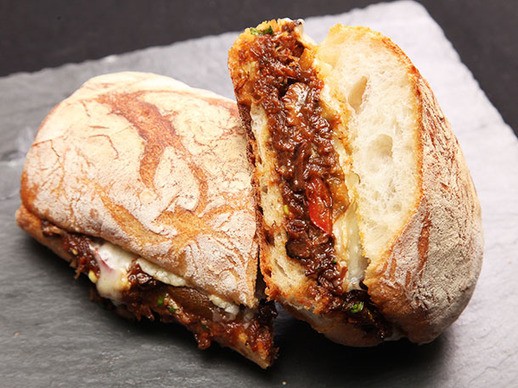 Braised Oxtail and Gruyère Sandwiches