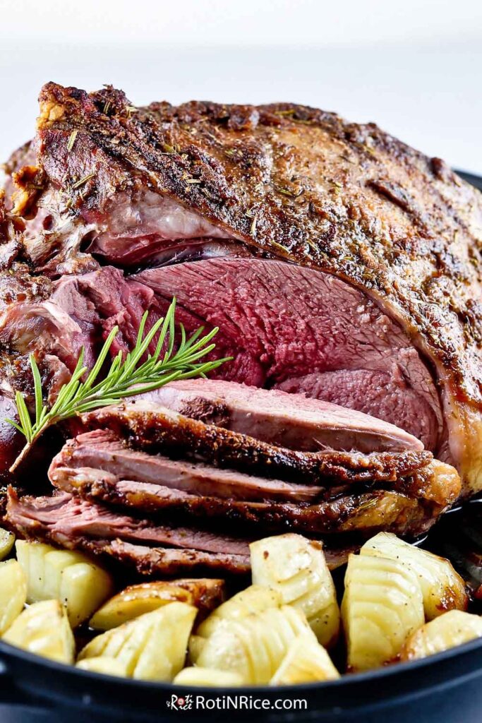 Roast Leg of Lamb with Anchovies and Rosemary
