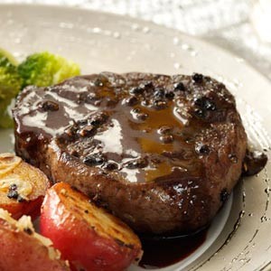 Steak au Poivre for 2