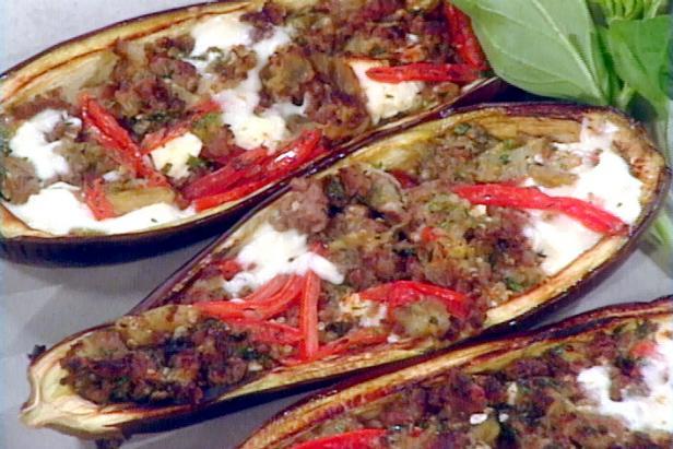 Greek-Style Stuffed Eggplant