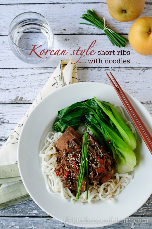 Korean-style Short Ribs with Noodles