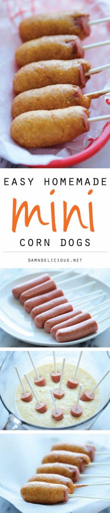 Easy Homemade Mini Corn Dogs